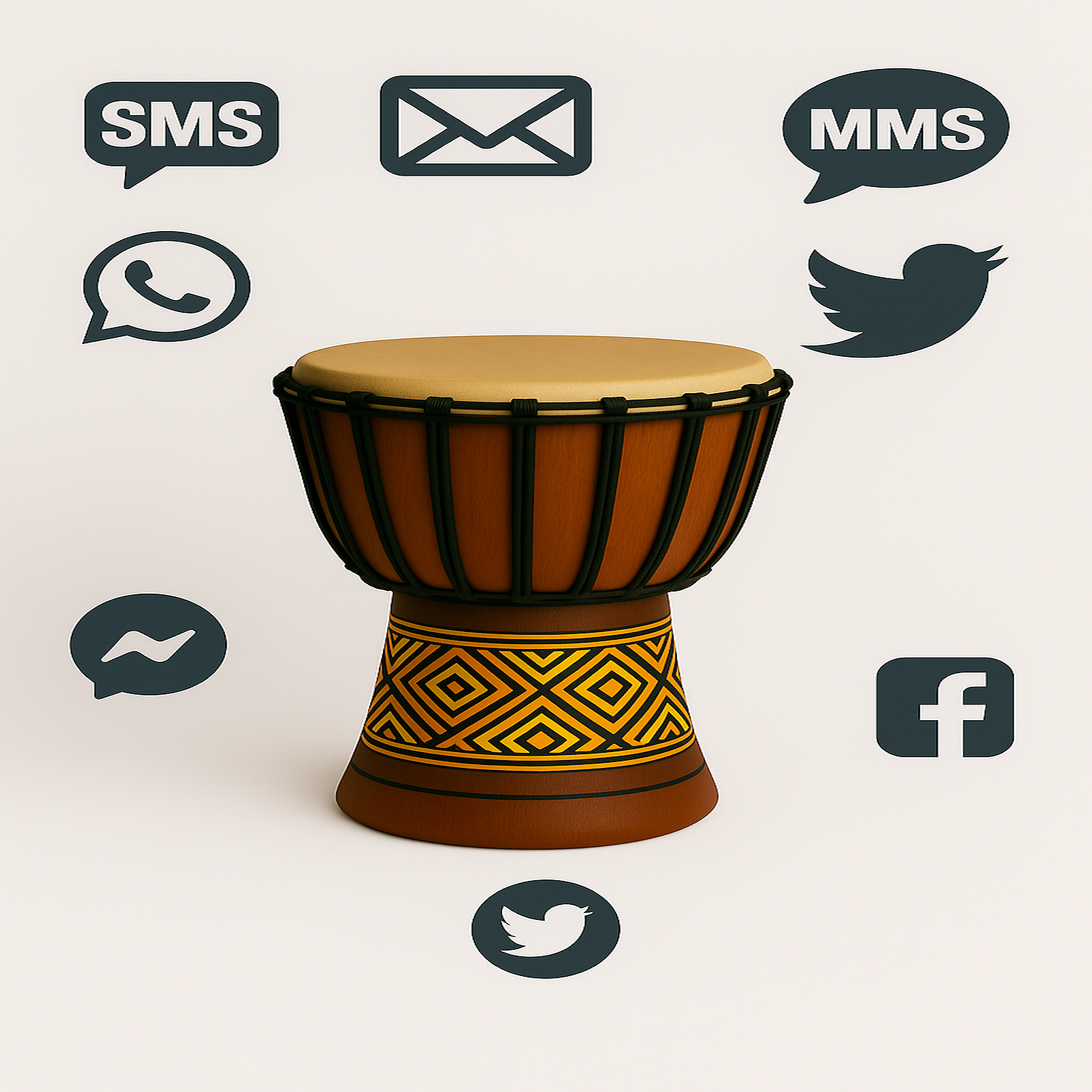 Abstract communication lines background